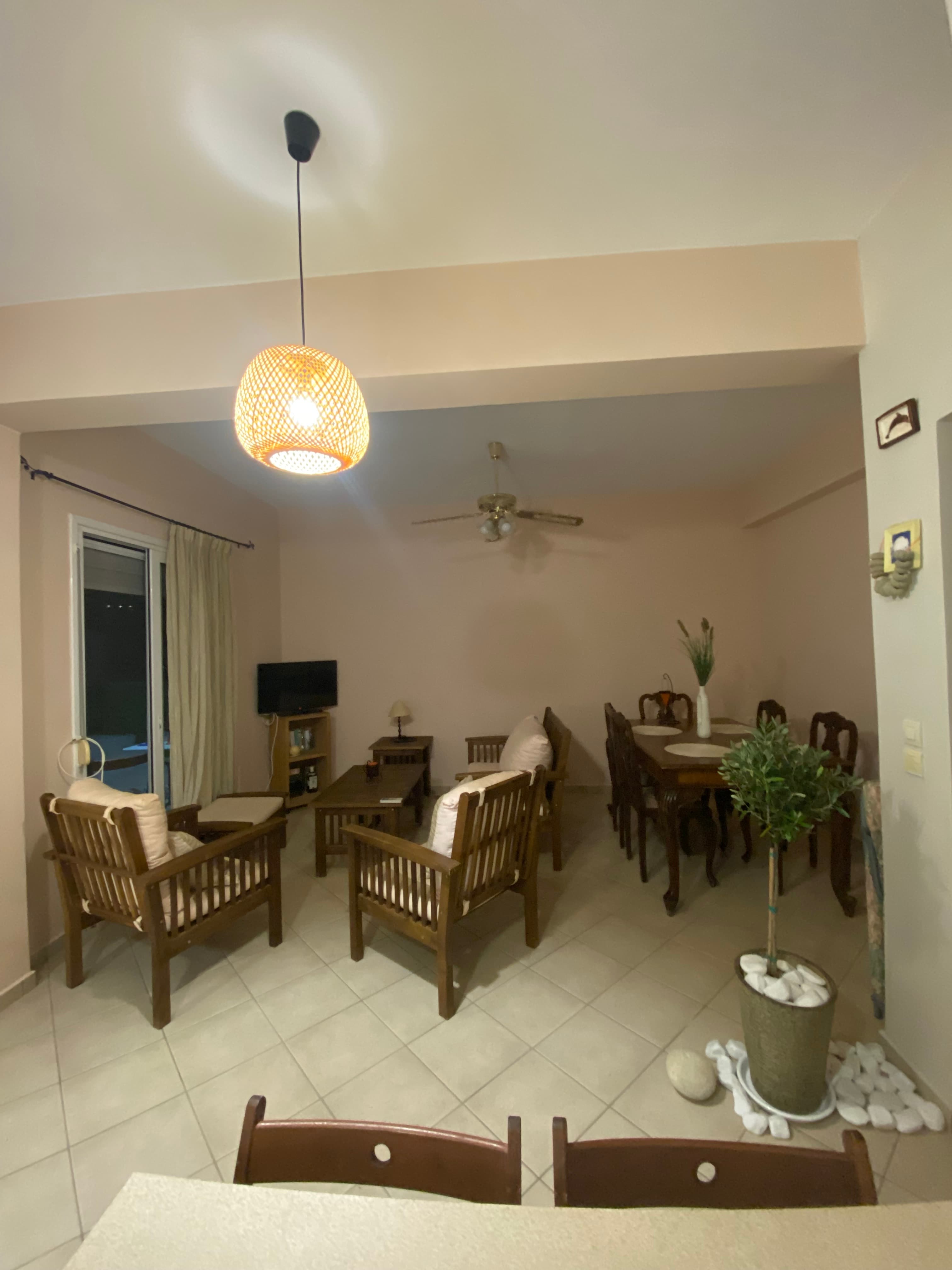 Living Room with Dining Table