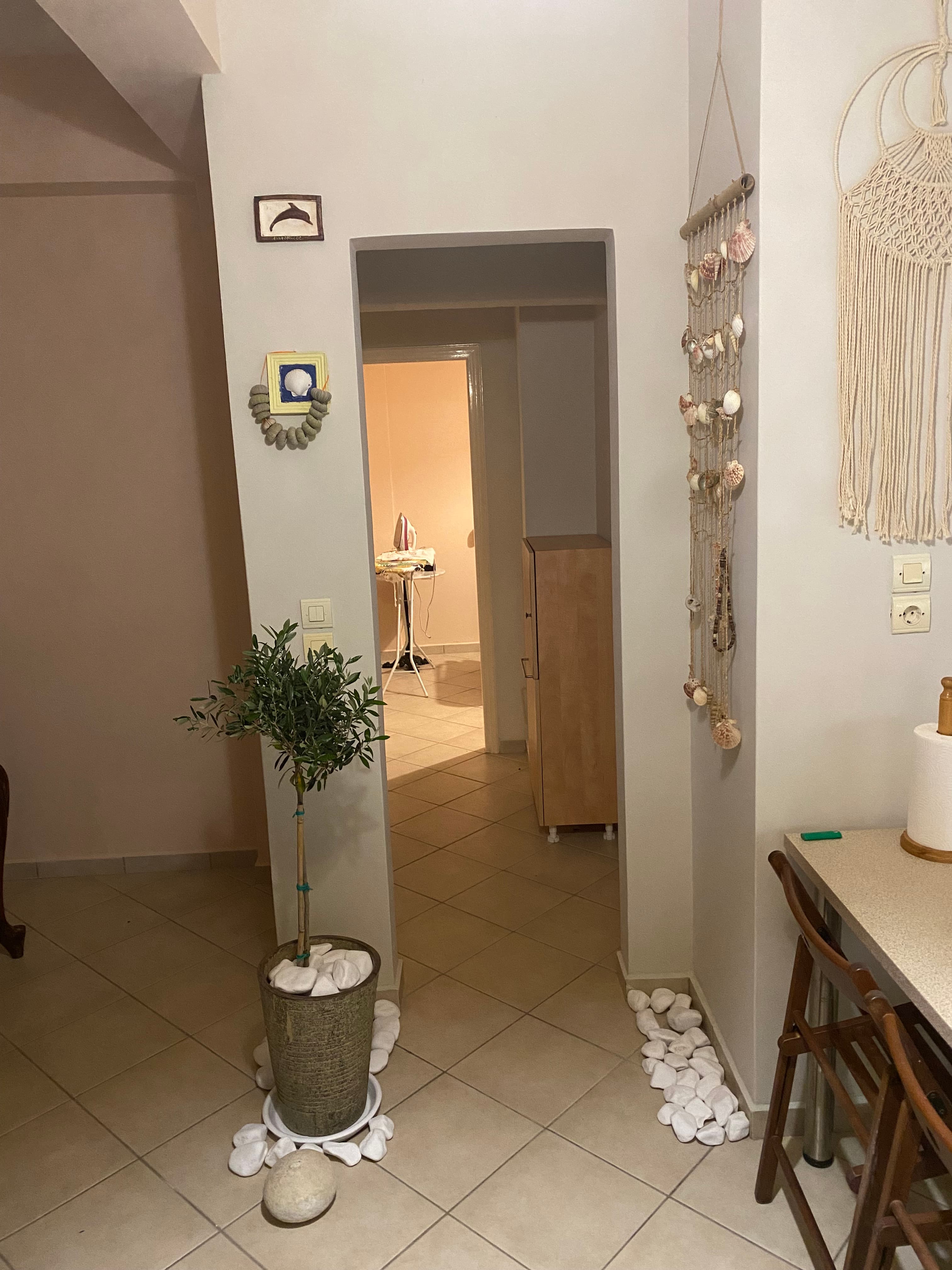 Hallway with Macrame Decor