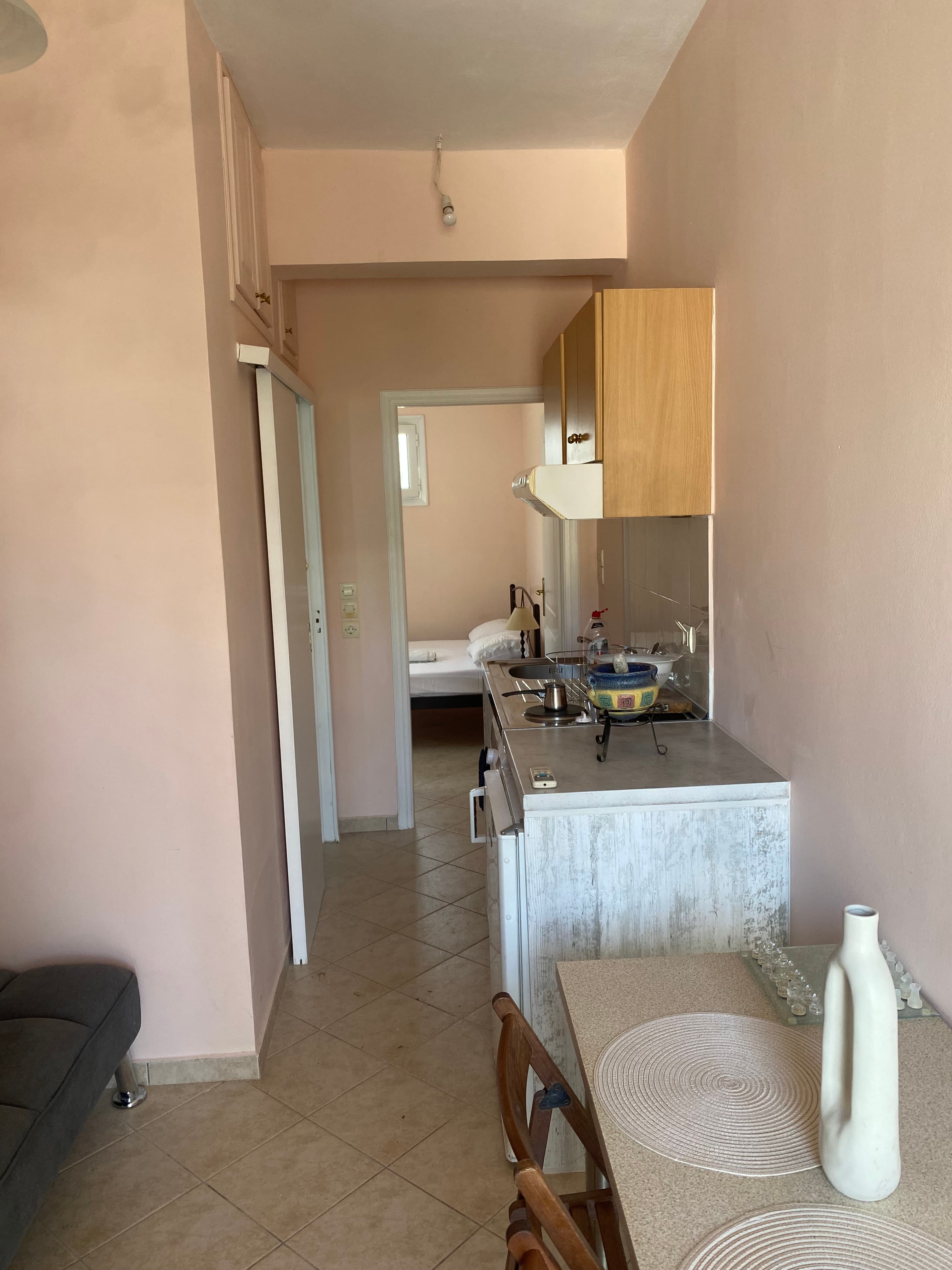 Dining Table and Kitchen Cabinets