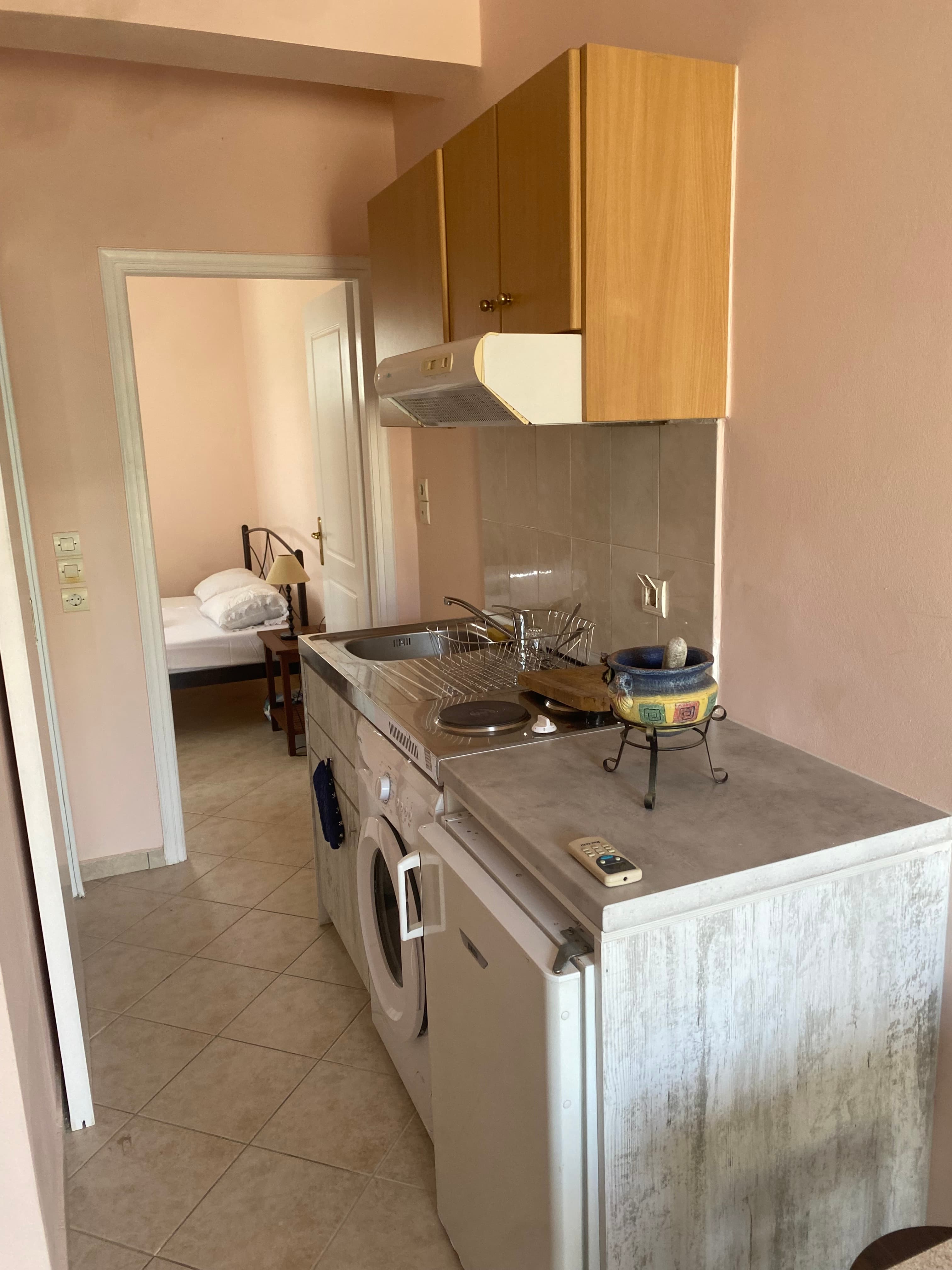 Kitchen with Sink and Cabinets